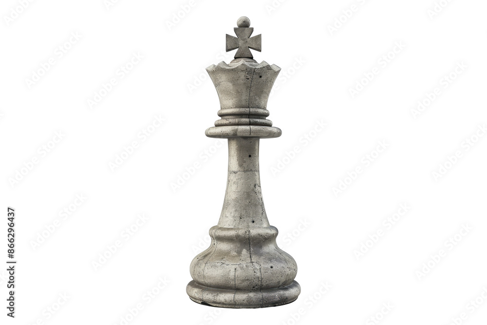 King chess piece isolated on transparent background King chess piece isolated on transparent background