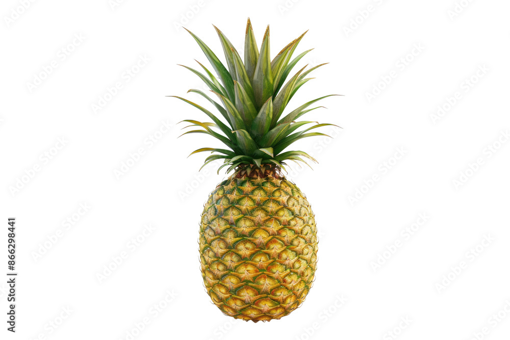 Pineapple fruit isolated on transparent background Pineapple fruit isolated on transparent background