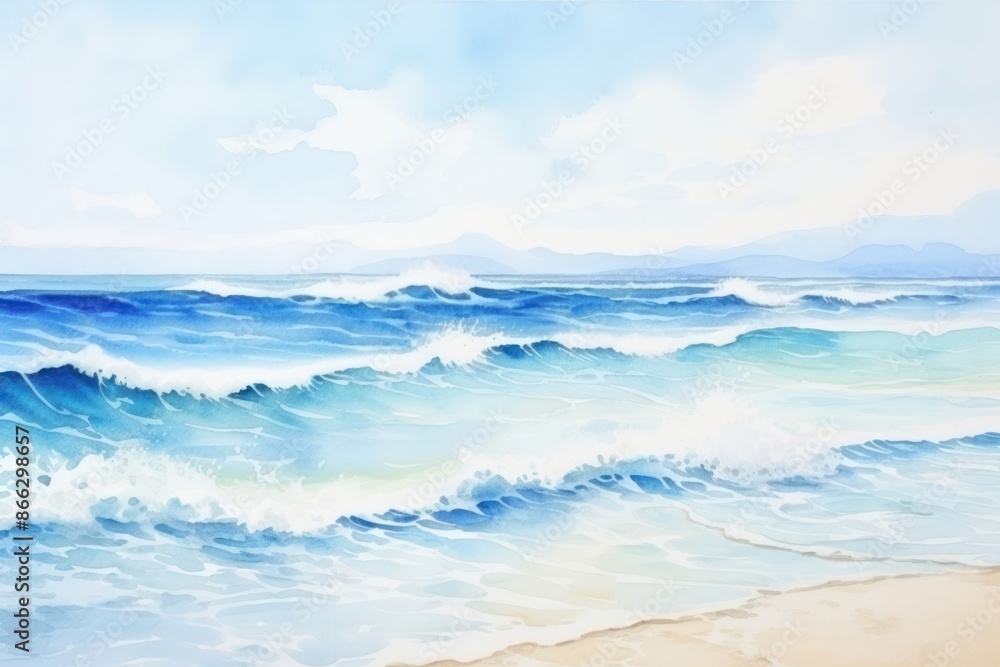 Fototapeta premium Sea landscape outdoors horizon.