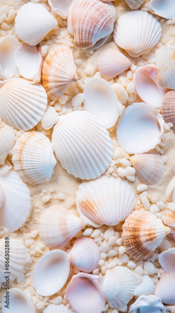Shells on the beach seashell clam invertebrate. Shells on the beach seashell clam invertebrate.