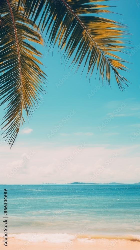 Fototapeta premium Beach wallpaper outdoors horizon nature.
