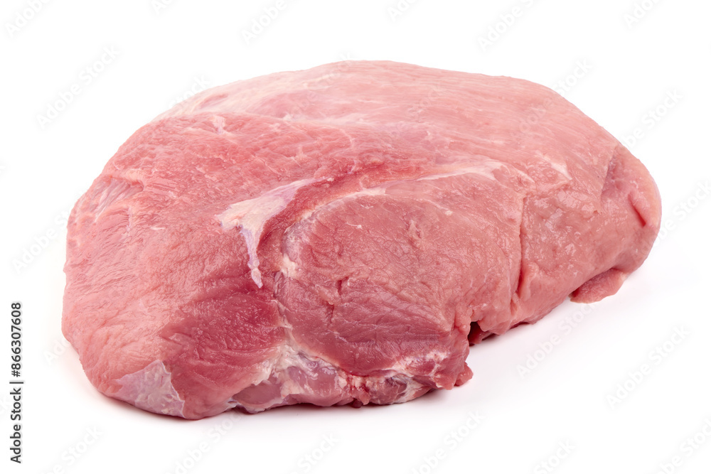 Chilled pork ham, isolated on white background. High resolution image. Chilled pork ham, isolated on white background. High resolution image.