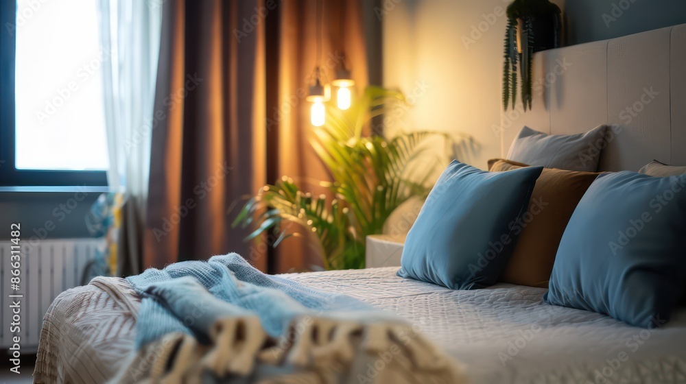 luxurious bedroom in modern apartment, bedroom interior design luxurious bedroom in modern apartment, bedroom interior design