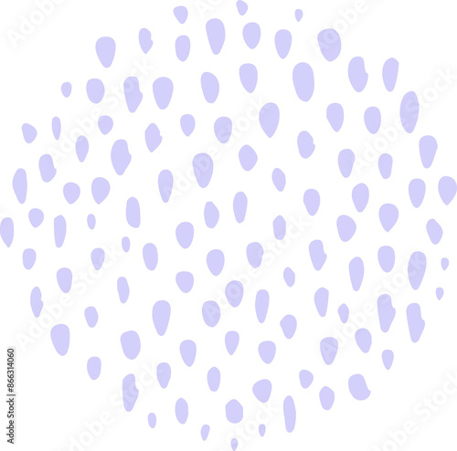 Abstract Doodle Circle Shape