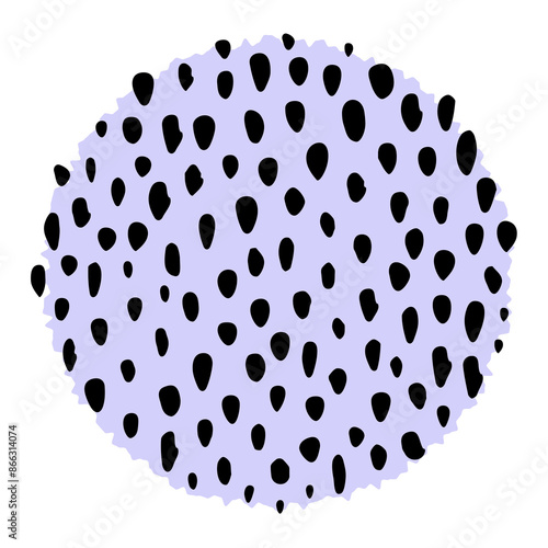 Abstract Doodle Circle Shape