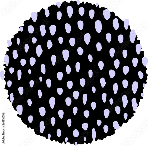 Abstract Doodle Circle Shape