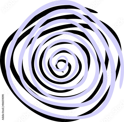 Abstract Doodle Circle Shape