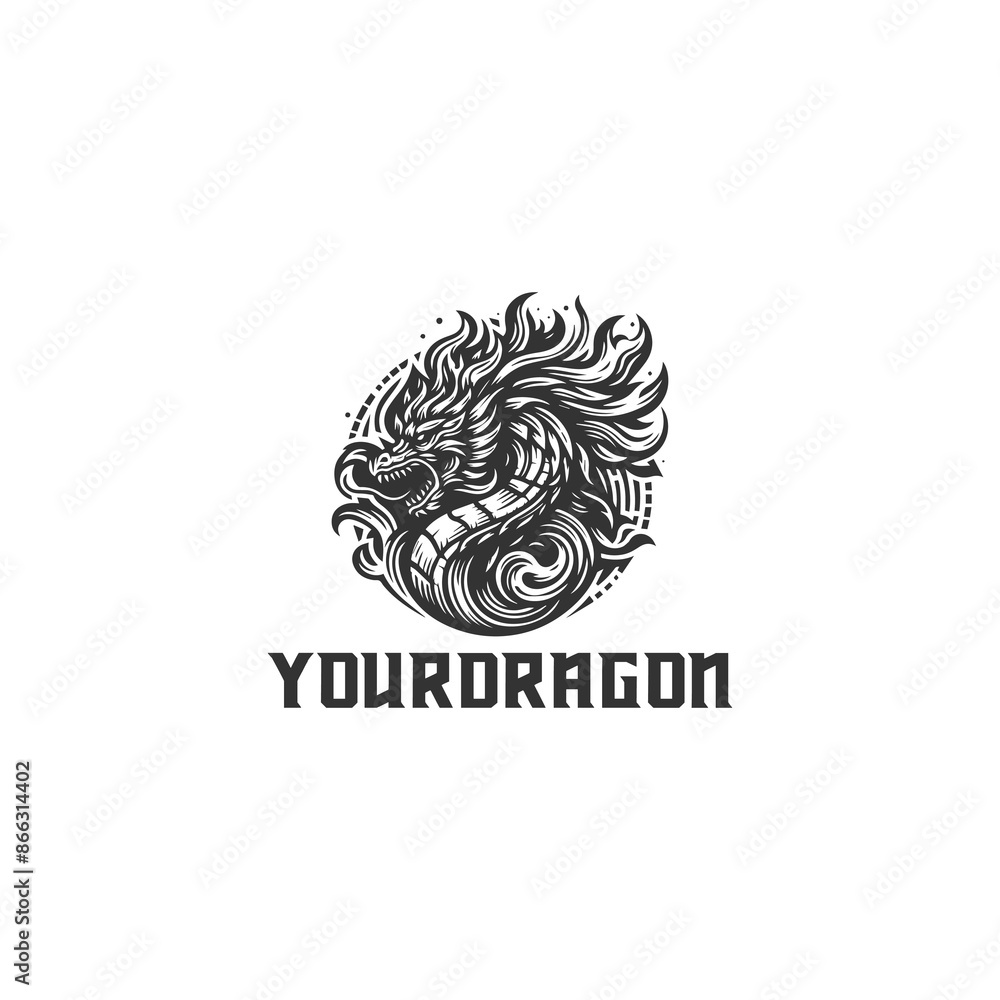 dragon fire lineart vector dragon fire lineart vector
