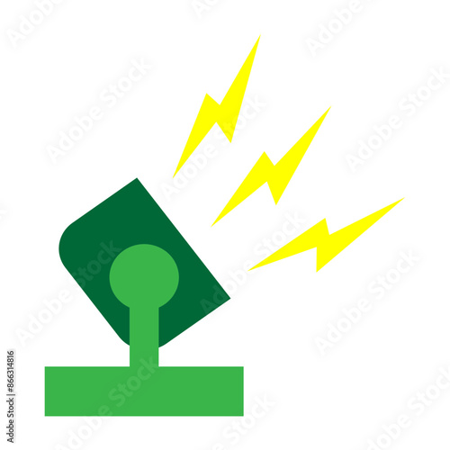 Search Light Vector Flat Icon Design