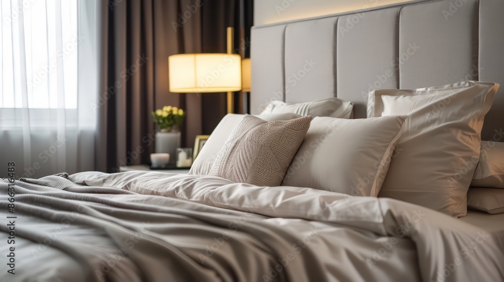 interior of bedroom, hotel bedroom, cozy bedroom, comfy bedroom, luxury home interior interior of bedroom, hotel bedroom, cozy bedroom, comfy bedroom, luxury home interior