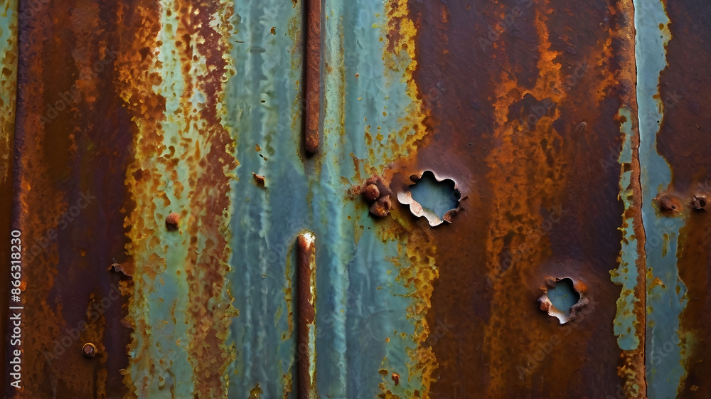 metal surface with a combination of smooth and rough textures metal surface with a combination of smooth and rough textures