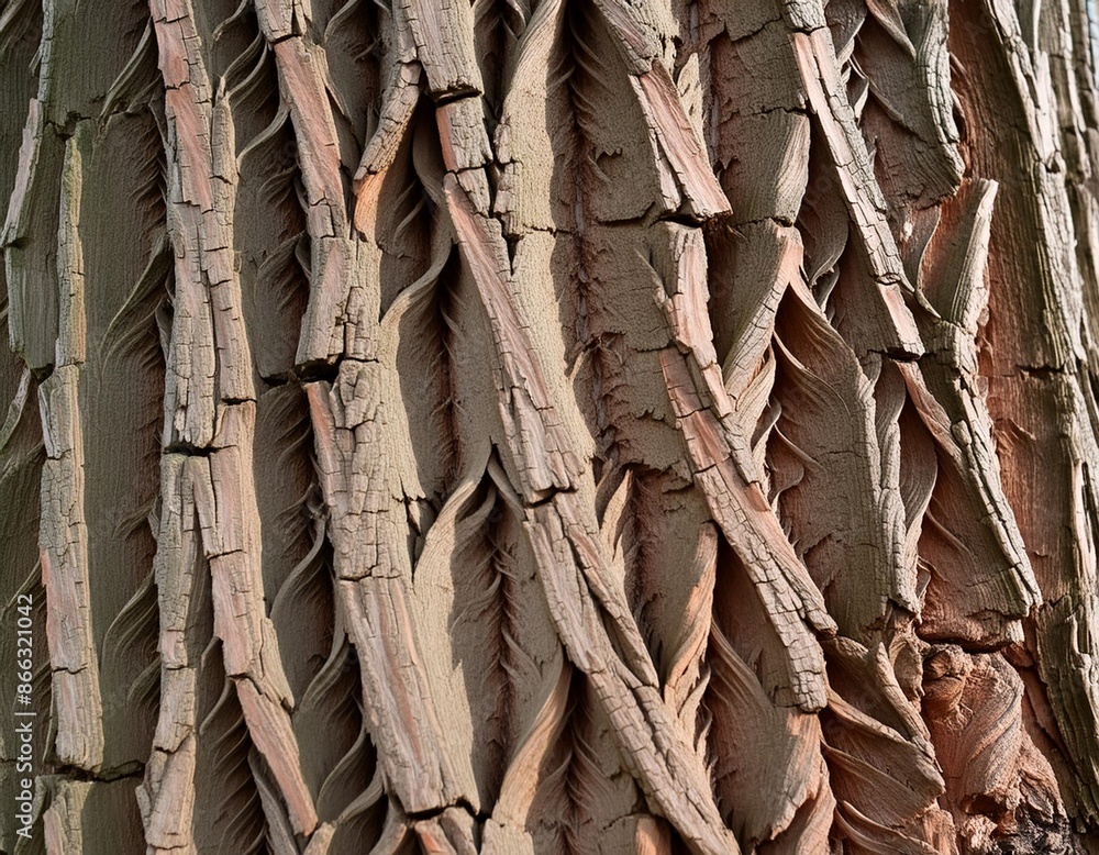 Timber Touch: Embossed Oak Bark Texture Timber Touch: Embossed Oak Bark Texture