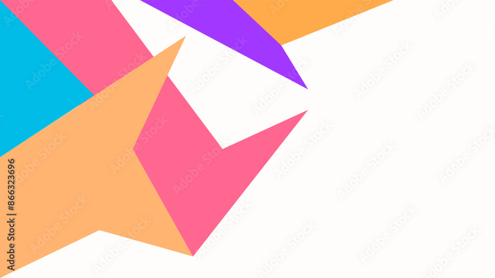 ABSTRACT WHITE BACKGROUND FLAT COLOR WITH GEOMETRIC SHAPES VECTOR DESIGN TEMPLATE FOR WALLPAPER, COVER DESIGN, HOMEPAGE DESIGN ABSTRACT WHITE BACKGROUND FLAT COLOR WITH GEOMETRIC SHAPES VECTOR DESIGN TEMPLATE FOR WALLPAPER, COVER DESIGN, HOMEPAGE DESIGN
