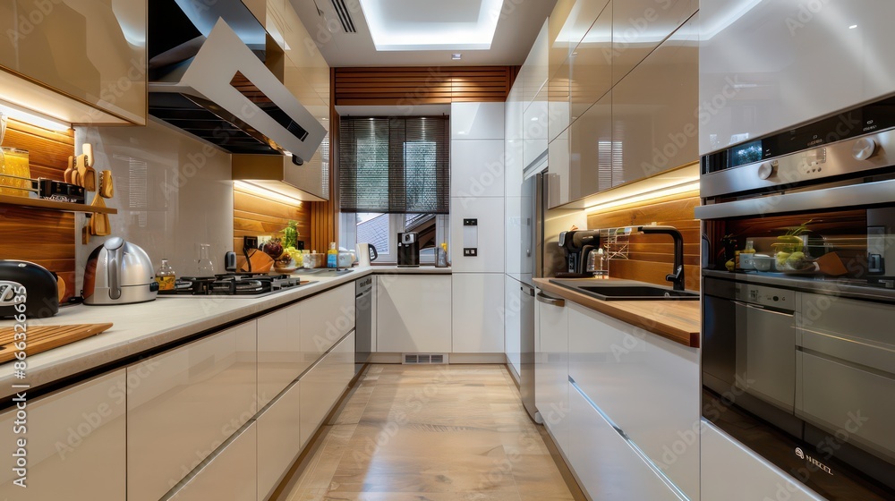 interior of modern kitchen interior of modern kitchen