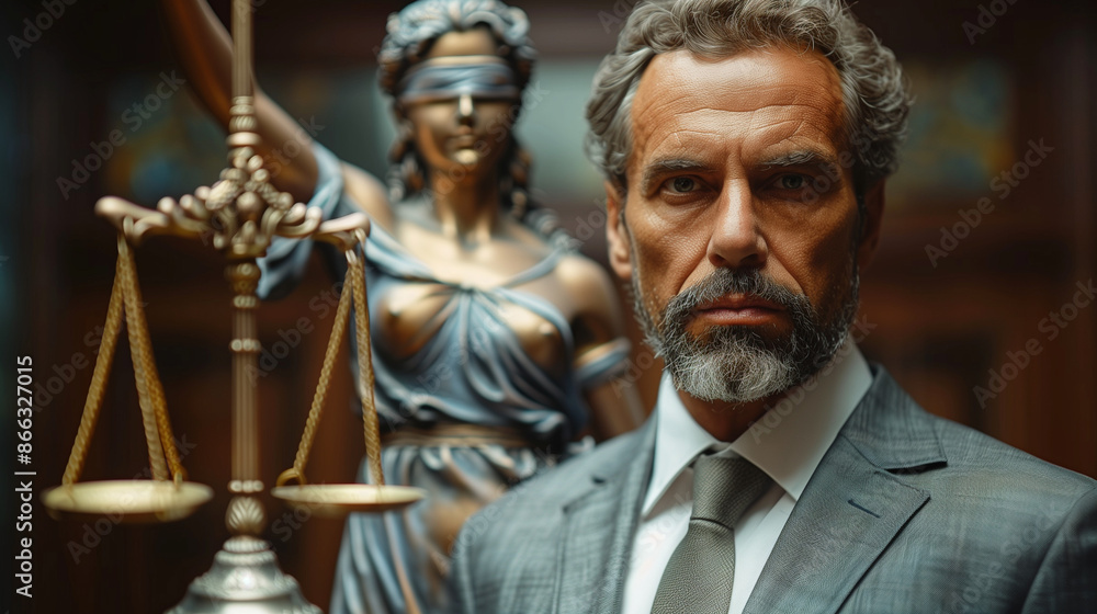 businessman with justice, Good governance concept businessman with justice, Good governance concept