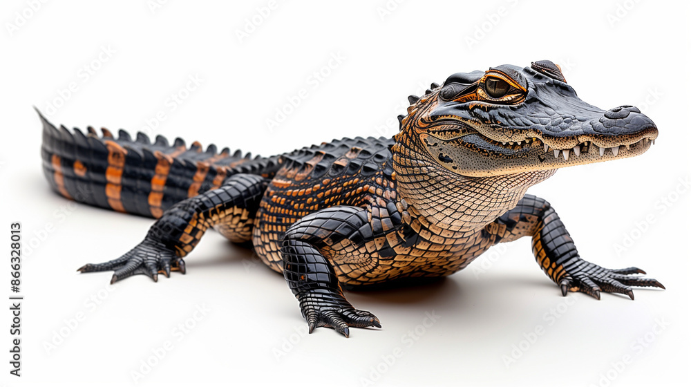 crocodile isolated on white background crocodile isolated on white background