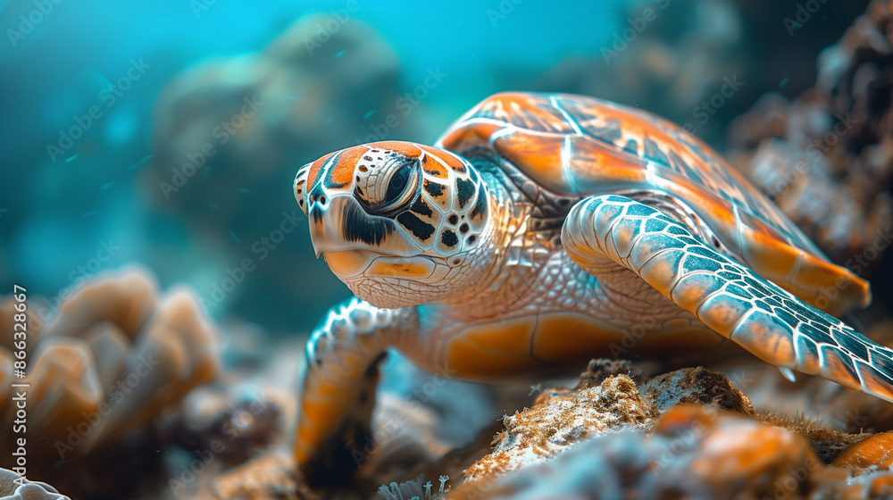 Obraz premium turtle in sea