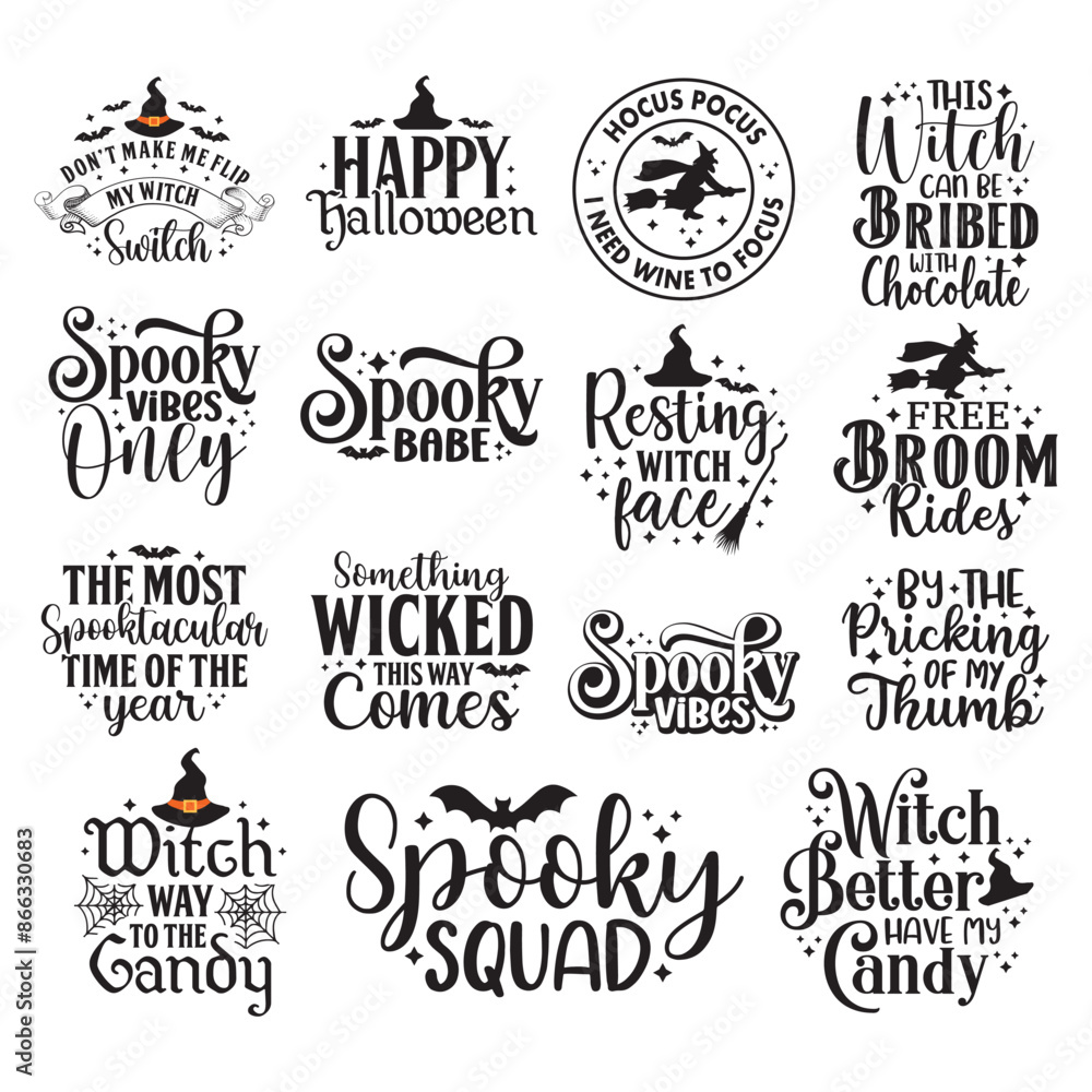 Naklejka premium Halloween SVG Bundle
