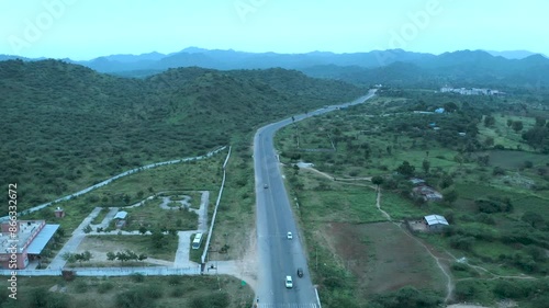 View of the highway of Rajasthan 