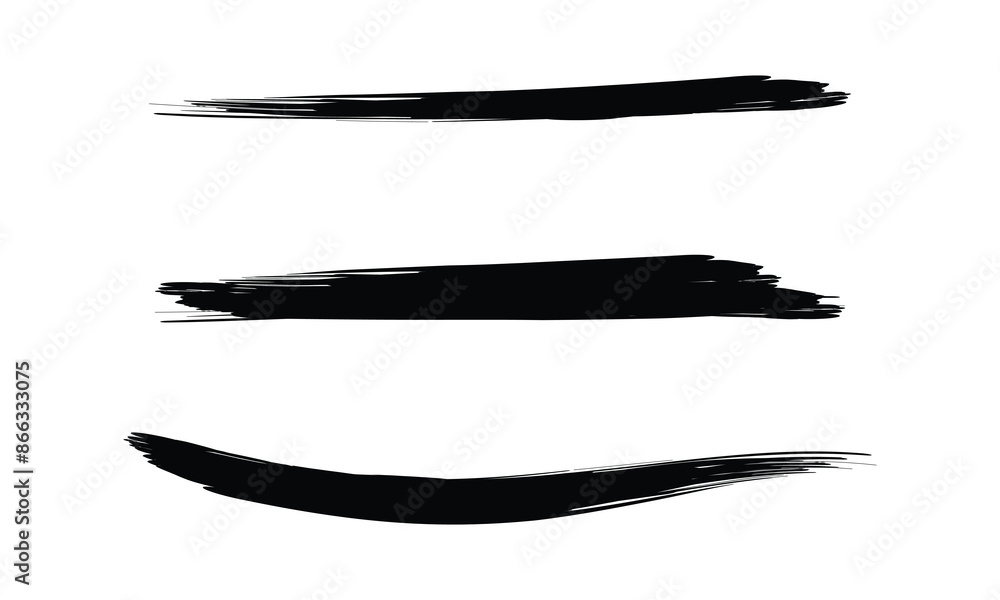 Vector black brush strokes.Vector graphic design. Vector black brush strokes.Vector graphic design.