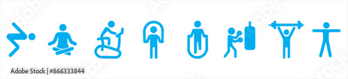 Sports icon pictogram set. Sport icons, sport pictograms vector illustration