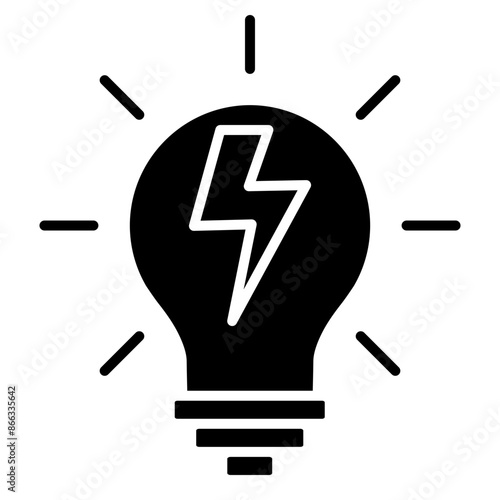 public service icon black line and black glyph