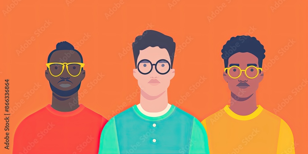 Team dynamics flat design front view cooperative effort animation triadic color scheme Team dynamics flat design front view cooperative effort animation triadic color scheme
