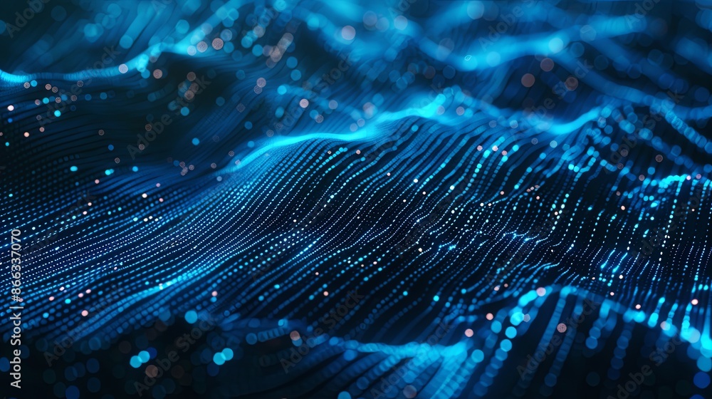 Abstract blue digital background with glowing connections and dots Abstract blue digital background with glowing connections and dots