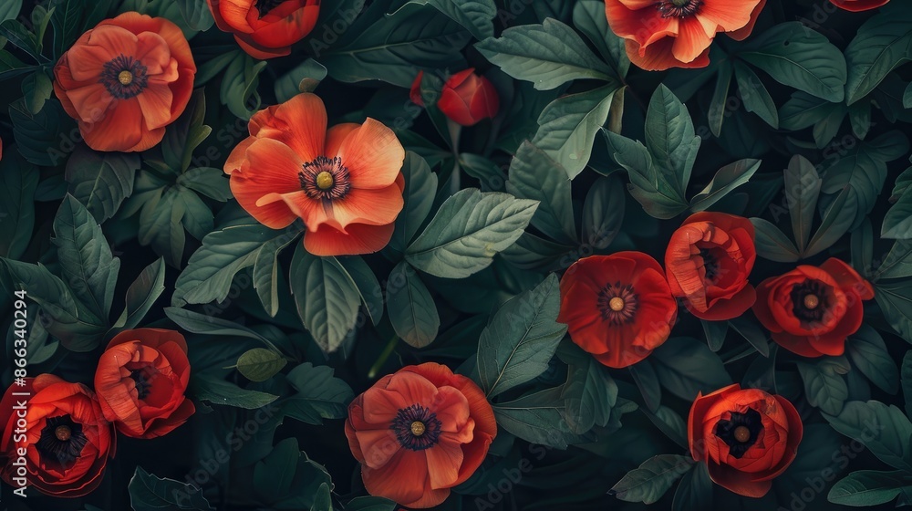 Isolated background featuring front flowers Isolated background featuring front flowers