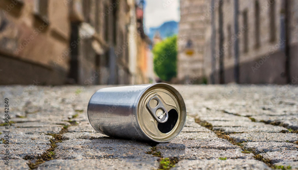 Empty soda can litter on the street, trash, garbage, rubbish, littering, recycling concept. Empty soda can litter on the street, trash, garbage, rubbish, littering, recycling concept.