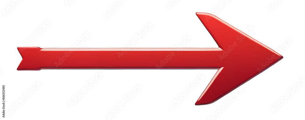 Simple sign of a red arrow wayfinding or direction for Business success Isolated Copy Space Simple sign of a red arrow wayfinding or direction for Business success Isolated Copy Space