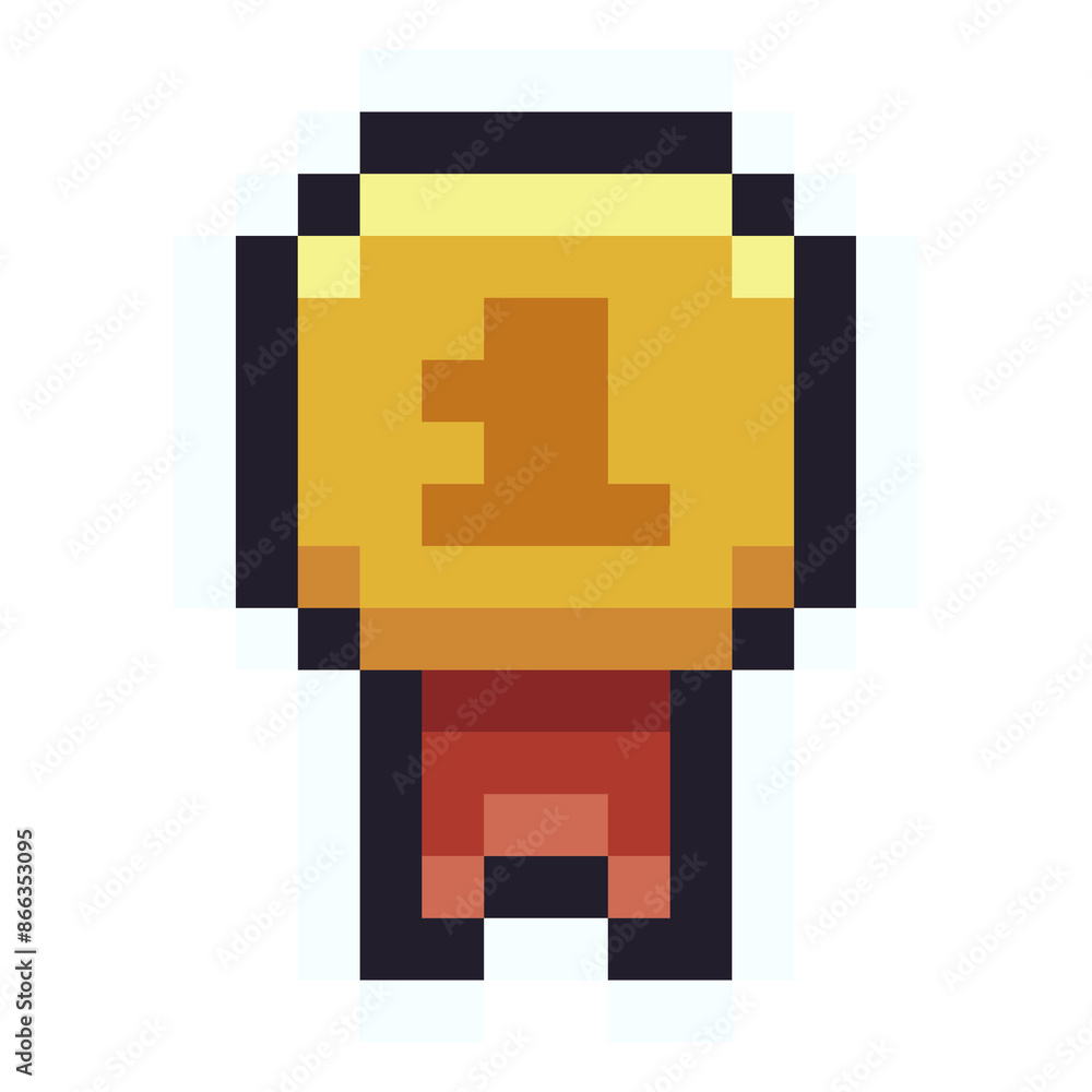 Pixel game button 8 bit pixel or Game design icons on white transparent ...