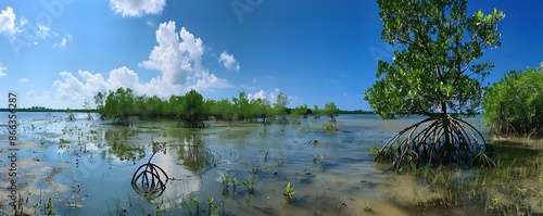 Lush Mangrove Forest Reflec...