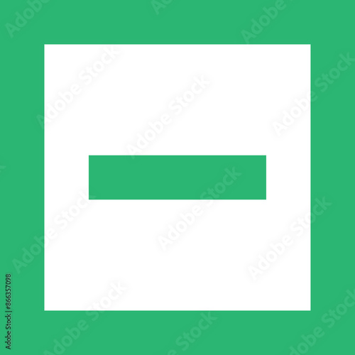 Square Minus icon design