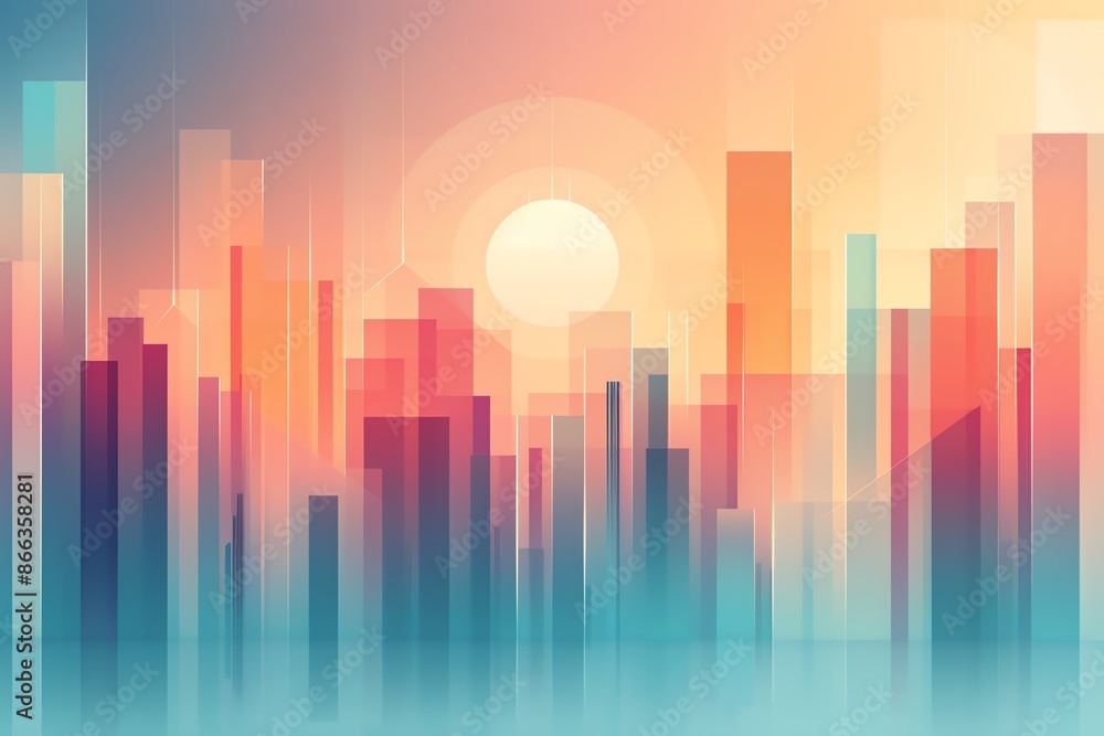 Abstract geometric cityscape, futuristic architecture, digital urban landscape, 32k Abstract geometric cityscape, futuristic architecture, digital urban landscape, 32k