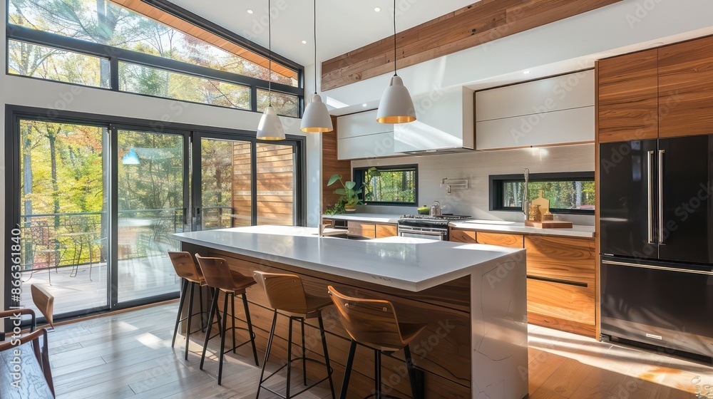clean interior design of modern kitchen, home. different angles, professional photography clean interior design of modern kitchen, home. different angles, professional photography