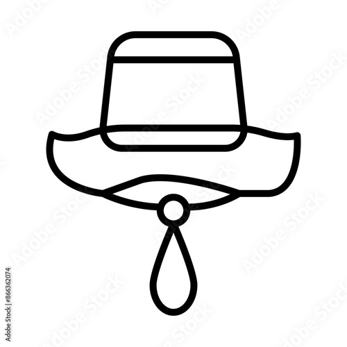 Fishing Hat line icon