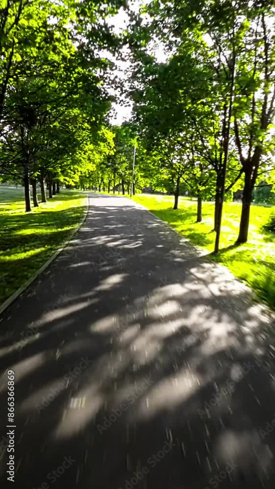 This is a video of a relaxing walk through a beautiful park. The video is taken from the perspective of a person walking through the park, and it captures the lush greenery, the beautiful flowers, and This is a video of a relaxing walk through a beautiful park. The video is taken from the perspective of a person walking through the park, and it captures the lush greenery, the beautiful flowers, and