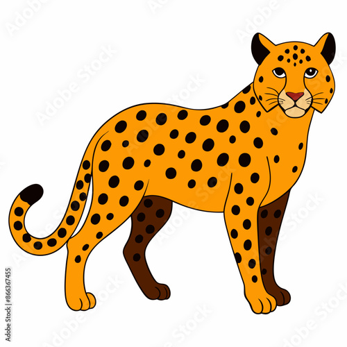 leopard vector illustration