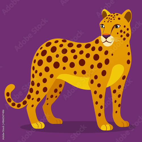 leopard vector illustration