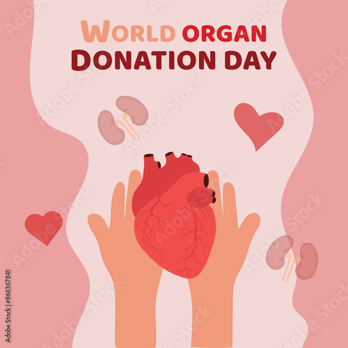 world organ donation day vector, organ donation  day