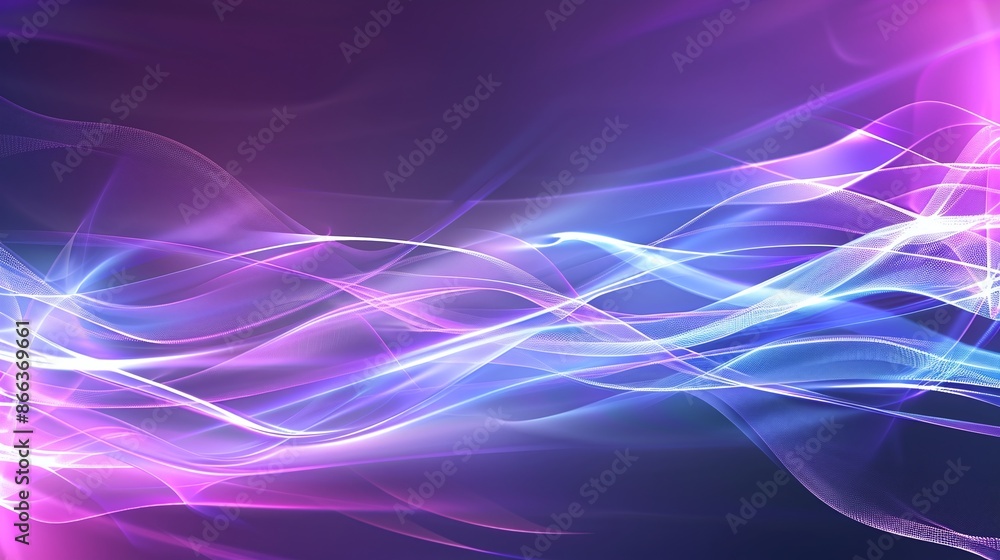 abstract technology futuristic background purple and blue light with waves lines design, AI generate abstract technology futuristic background purple and blue light with waves lines design, AI generate