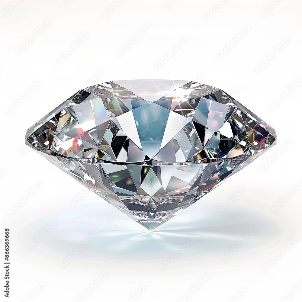 Sparkling diamond isolated on white background Sparkling diamond isolated on white background