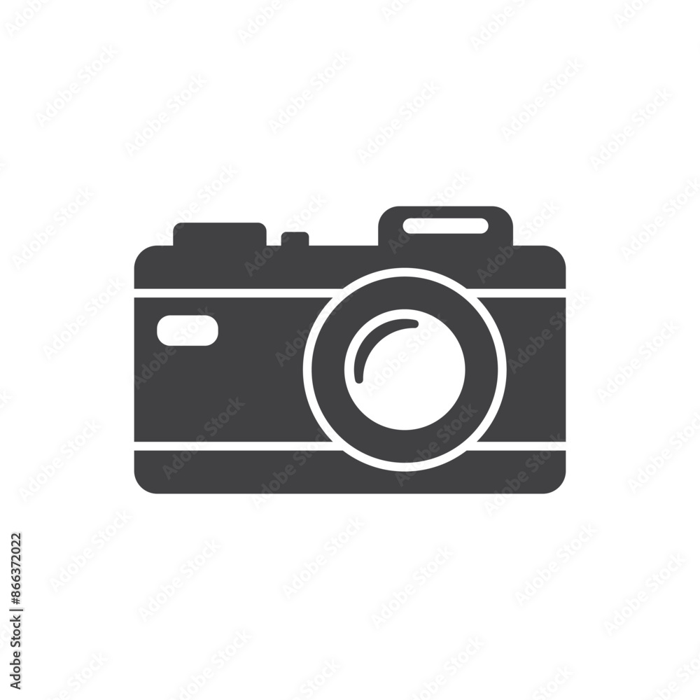 Camera icon in flat style. Photography vector illustration on isolated background. Photo sign business concept. Camera icon in flat style. Photography vector illustration on isolated background. Photo sign business concept.