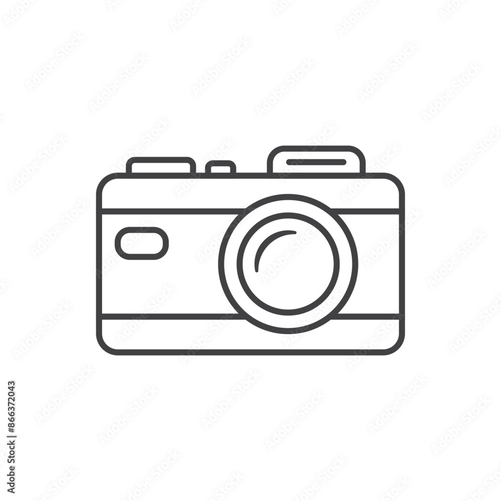 Camera icon in flat style. Photography vector illustration on isolated background. Photo sign business concept. Camera icon in flat style. Photography vector illustration on isolated background. Photo sign business concept.