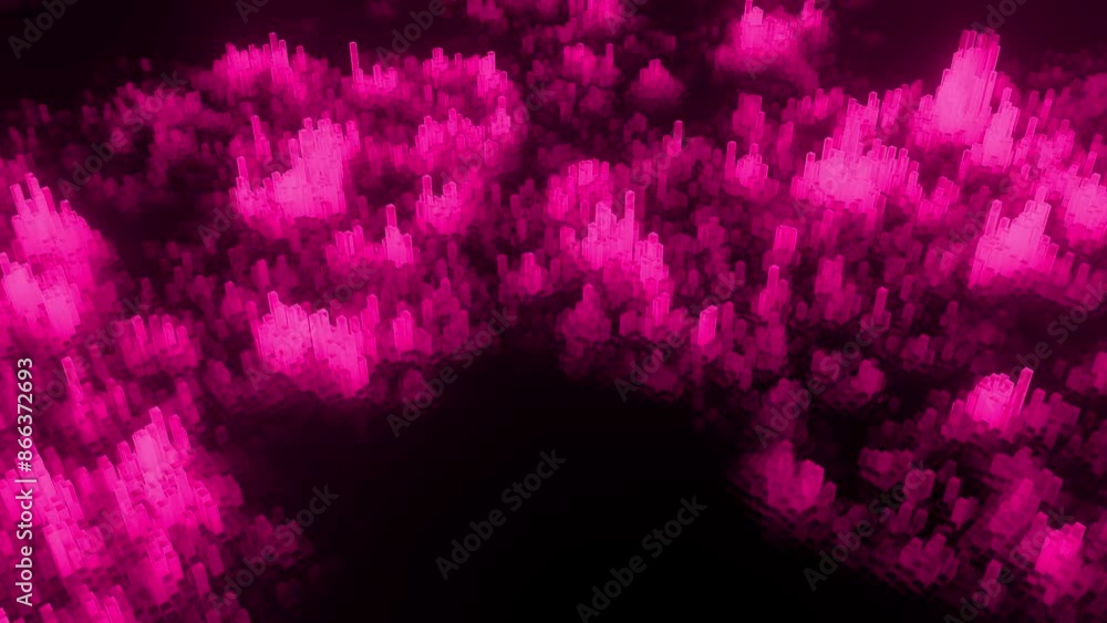 Abstract columns as 3d background for technology, analytical programs, news broadcasts, metaverse and blockchain. Big Data Information Flow. 3D Cube Columns Loop is motion footage. Animation 4K Abstract columns as 3d background for technology, analytical programs, news broadcasts, metaverse and blockchain. Big Data Information Flow. 3D Cube Columns Loop is motion footage. Animation 4K
