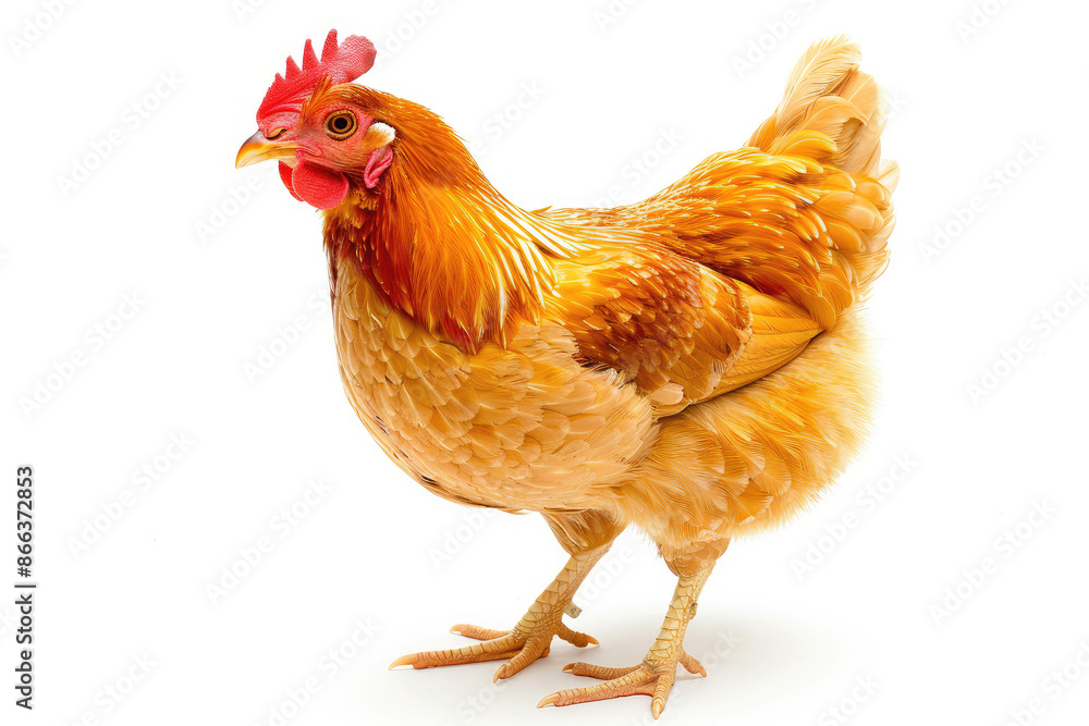 Fototapeta premium chicken isolated on white