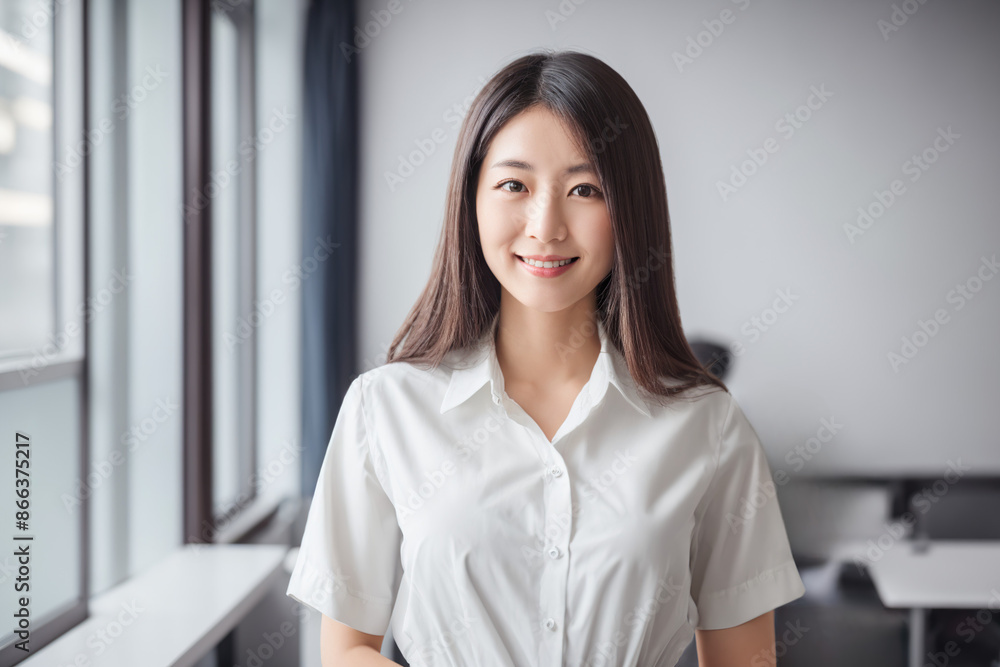 職場で働く日本人女性 職場で働く日本人女性