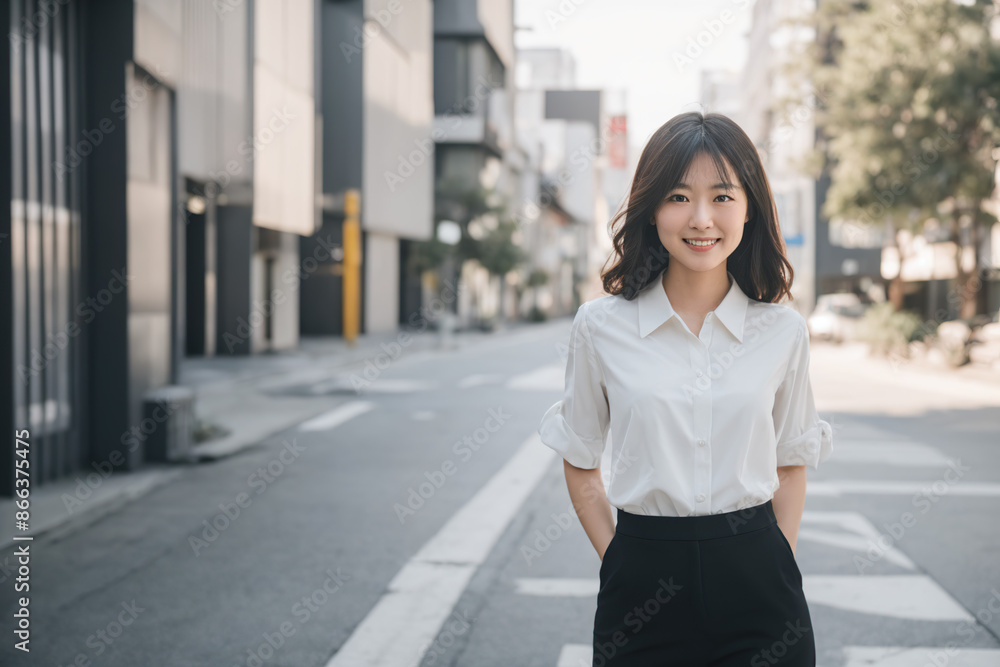 ランチタイムの日本人女性 ランチタイムの日本人女性