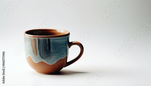 Wallpaper Mural minimal design of ceramic mug, mockup of beautiful handmade ceramic on white background
 Torontodigital.ca